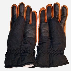 3M Thinsulate Black and Orange Men's Gloves
